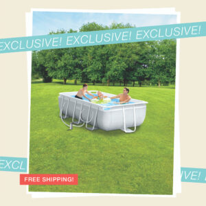 Prism Frame 9.8' X 5.7' X 31.2" Above Ground Premium Pool Set