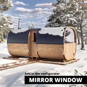 5m Outdoor Sauna S5P for 6 Persons with Seats or Bed